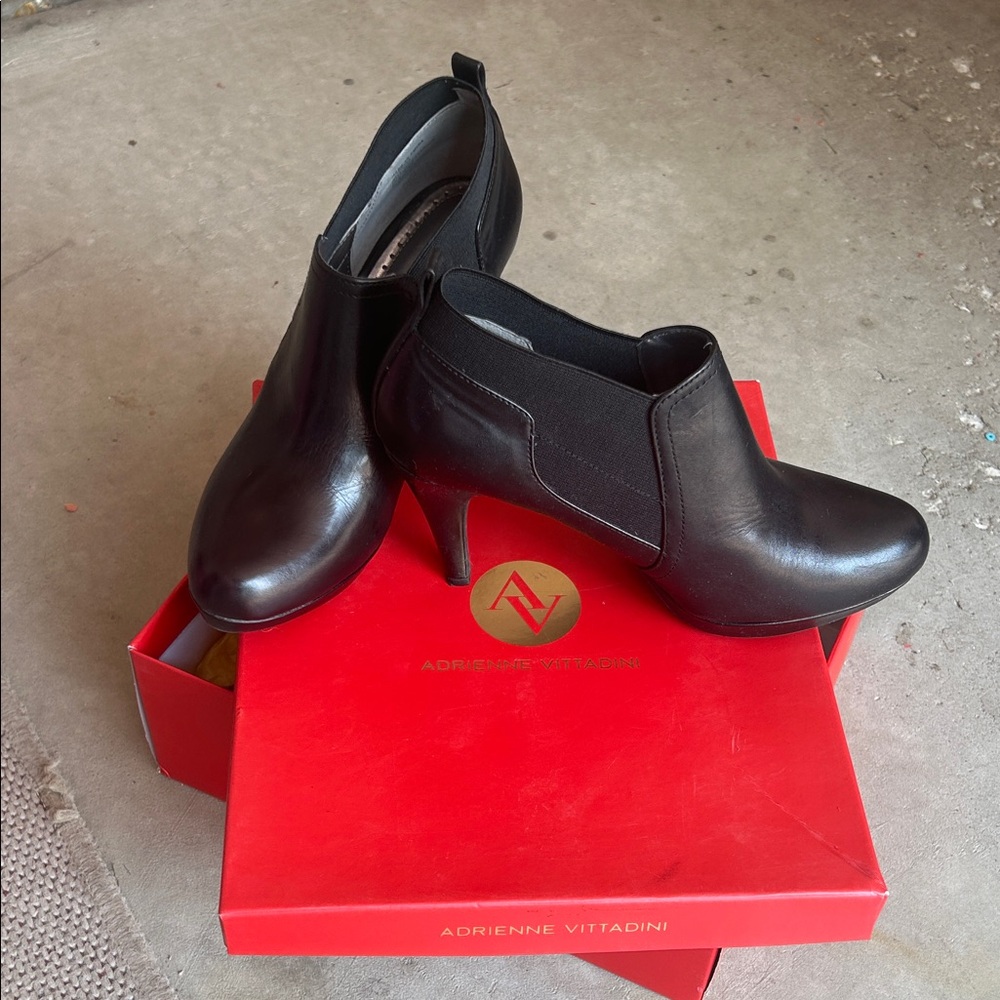 Adrienne Vittadini Elegant Black Booties